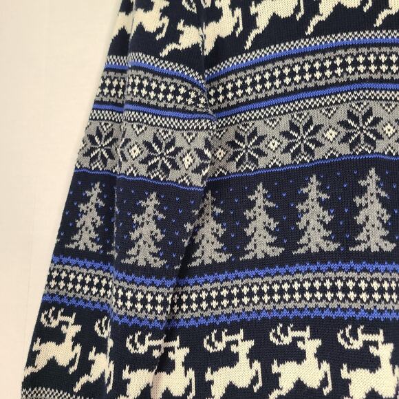 ASPEN Fair Isle Sweater Men Small Reindeer Snowflake Christmas Holiday Skiing - Picture 6 of 13